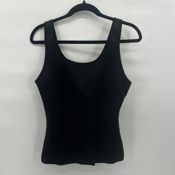 Tank Top Shapewear NWOT Large Black Back Closure Adjustable Straps - Picture 3 of 8